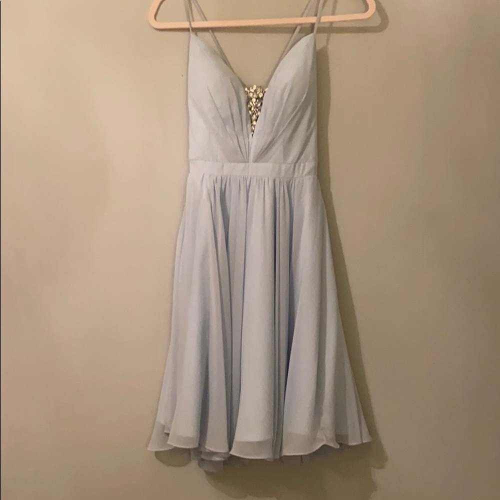 Light blue homecoming dress
